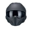 HELMET VITO JET BRUZANO MATTE BLACK 02032 Moto Helmets VITO Bruzano Black front (1)